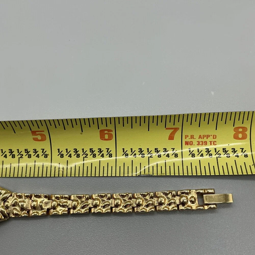 Vtg Elgin Galaxy Womens Watch 19mm Silver Gold Tone Bracelet New Battery 7.5